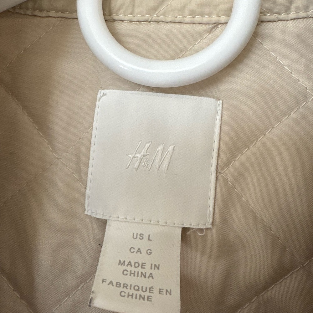 H&M Beige Quilted Jacket - Picture 8 of 8